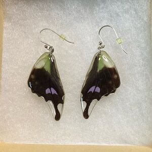 Elegant Spotted Swallowtail Butterfly Earrings